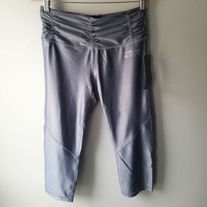 Bebe Sport Silver Capris NWT Size Medium